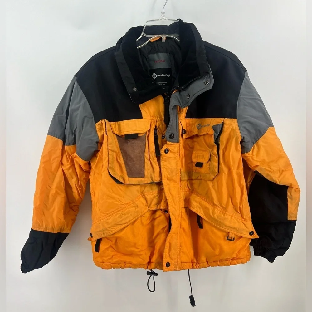 Pacific Trail Vertical Inside Edge Unisex Outwear Parka Jacket Yellow Youth XL